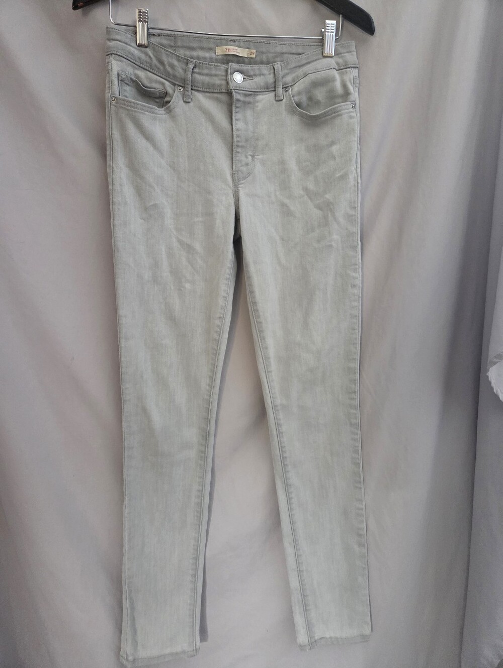 Women’s Slim Stretch Jeans in Light Grey